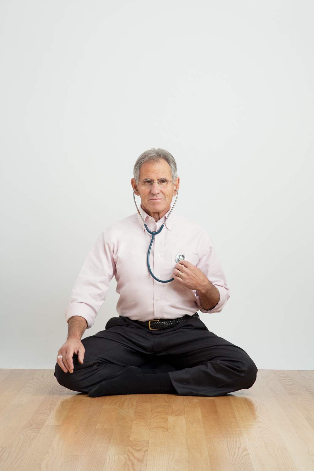 Jon Kabat-Zinn in seated meditation