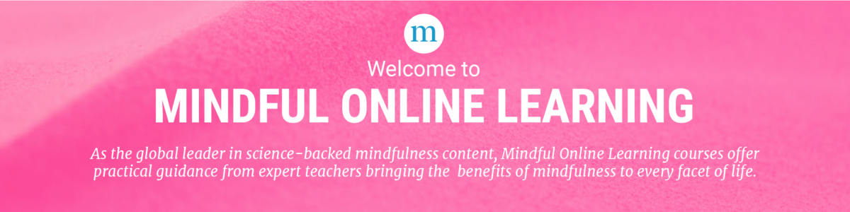 Mindful Online Learning website header banner.
